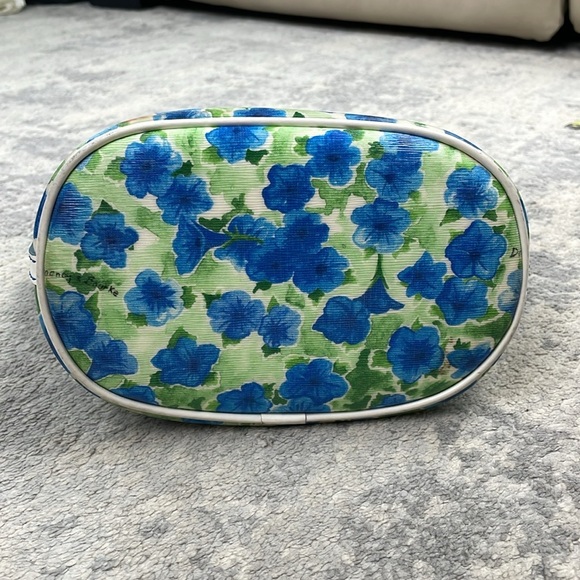 Dooney & Bourke Petunia Watercolor Floral Hobo Shoulder Bucket Bag Blue Green - Picture 9 of 17
